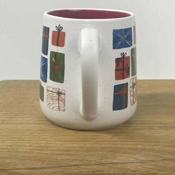 Etta Vee Jessica Raulet Merry Christmas Holiday Presents Gifts Red Inside Mug - Picture 5 of 9